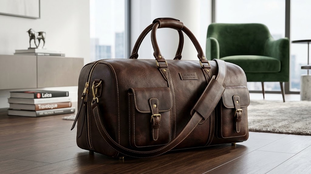 Leather Weekender